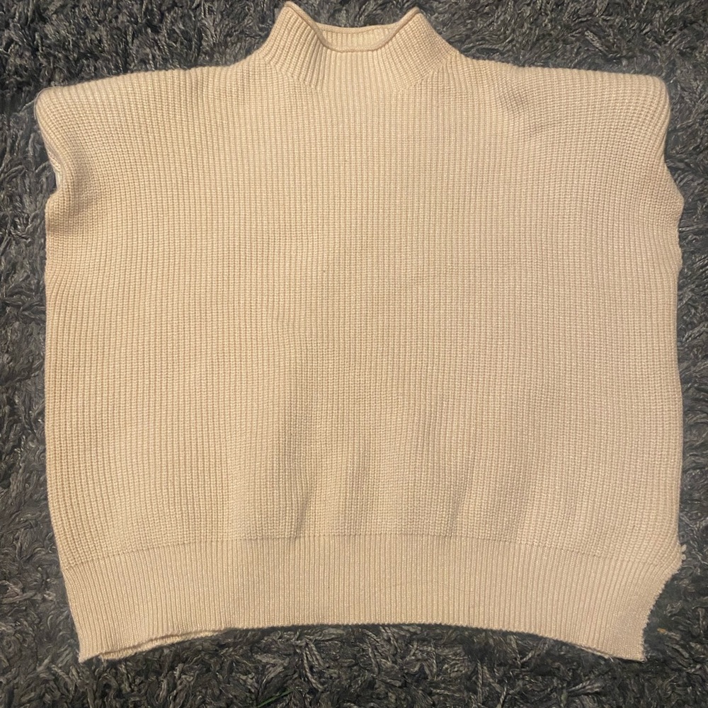 Cream Sleeveless Sweater